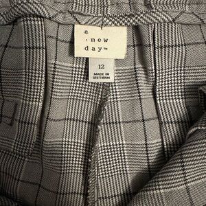 A New Day Plaid Women’s Wide Leg Trousers